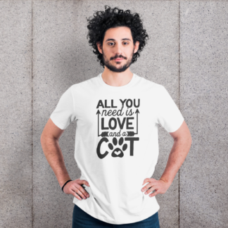 all you need is love and a cat shirt