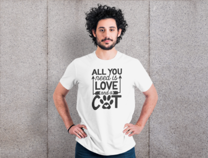 all you need is love and a cat shirt