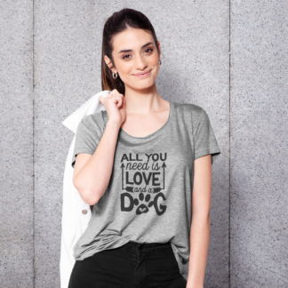 all you need is love and a dog shirt