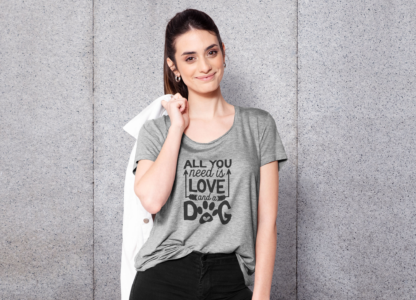 all you need is love and a dog shirt