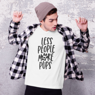 less people more pups shirt