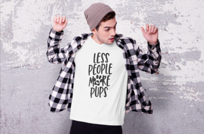 less people more pups shirt